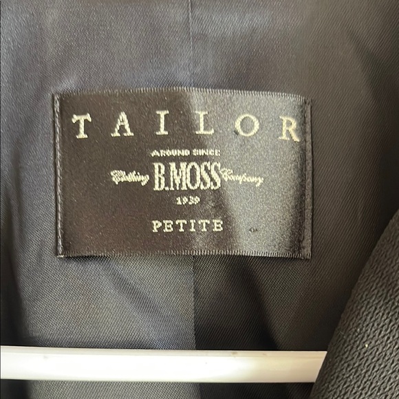 Tailor B. Moss Black Blazer Classic Fitted Style - Picture 2 of 8